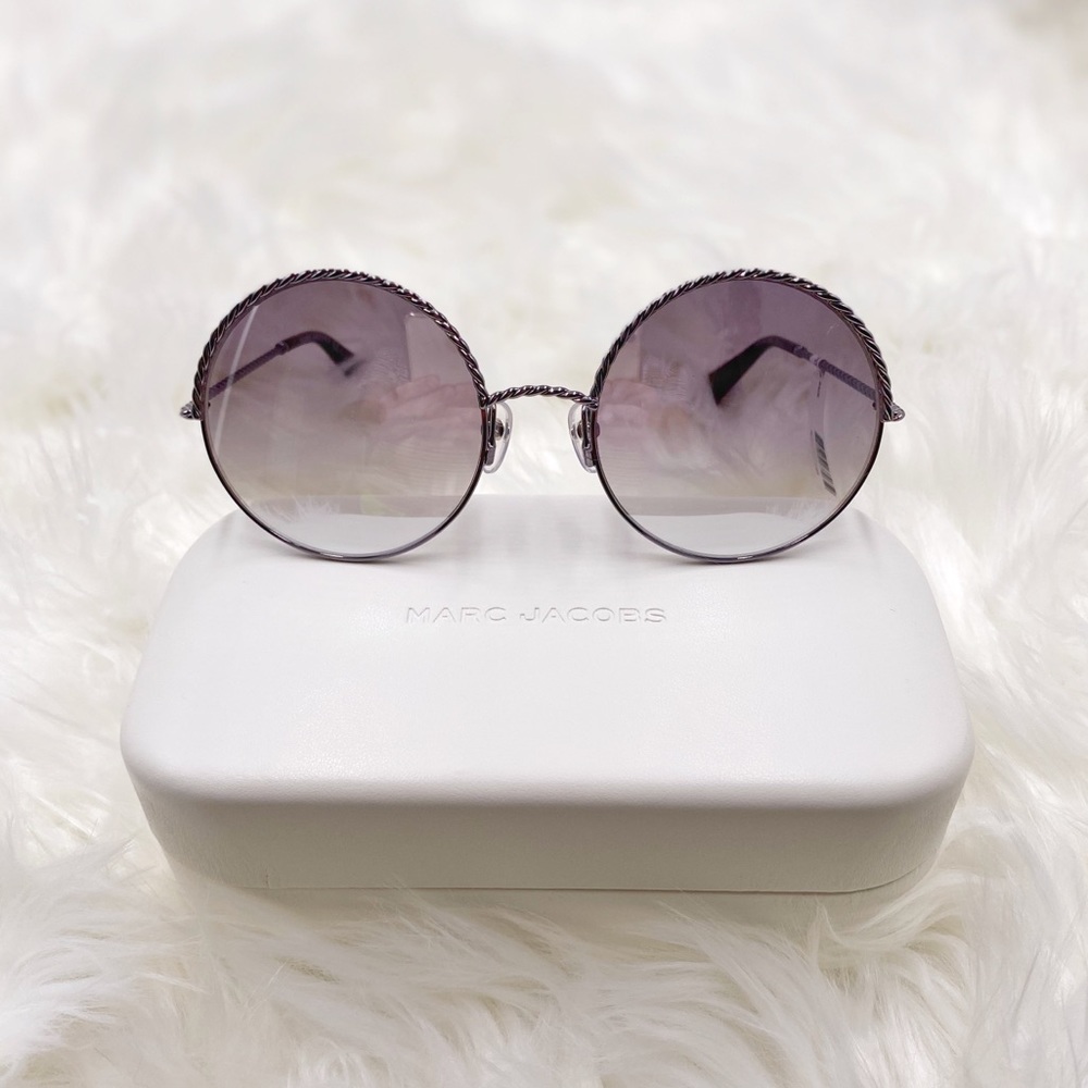 Marc Jacobs 57mm Round Sunglasses